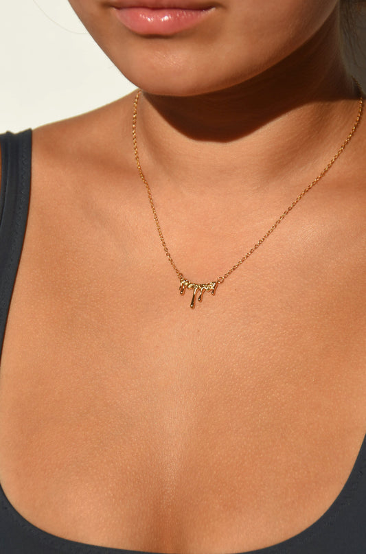 Melting Gold 18k Gold Plated Necklace・